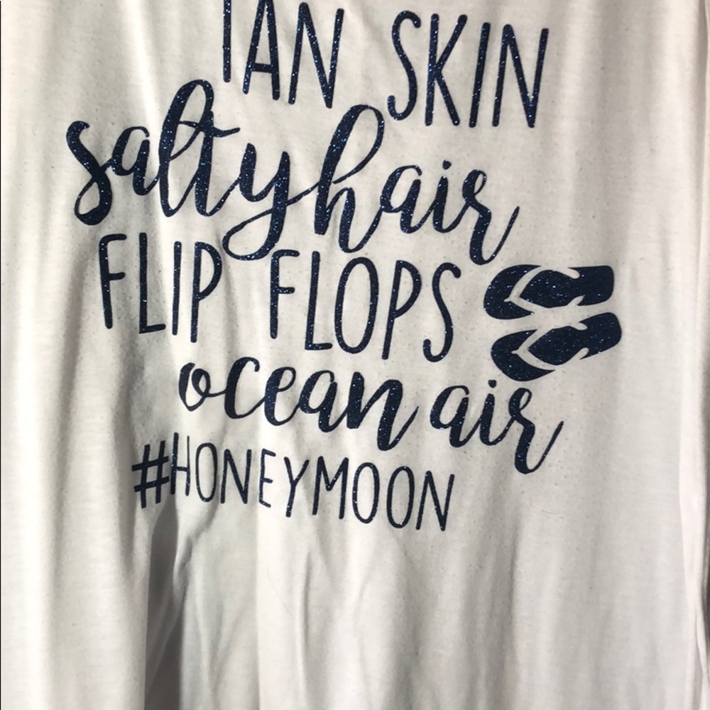 White honeymoon shirt